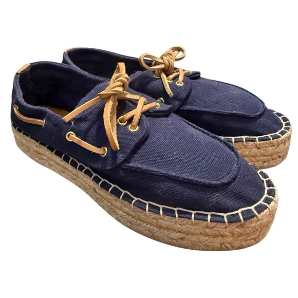 Tory Burch Women's Blanton Boat Shoes Navy Size‎ 6.5** Nautical Coastal Chic - Picture 9 of 12